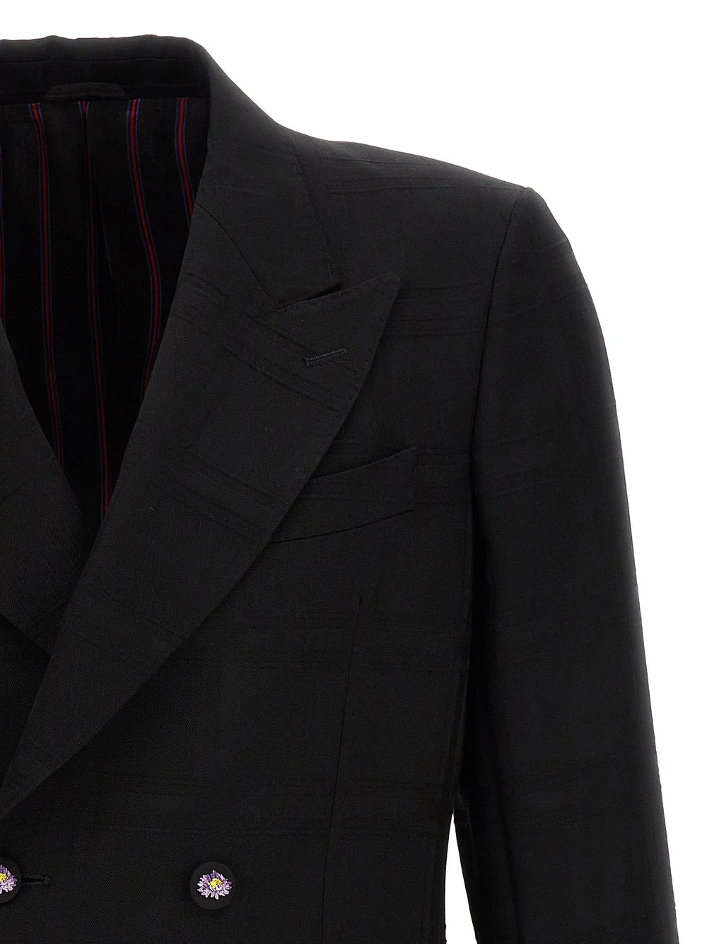 Etro Black Virgin Wool Blazer