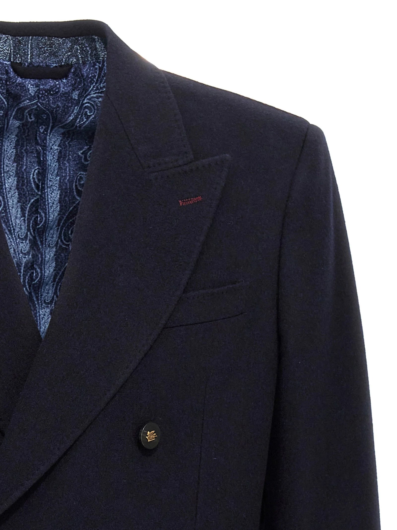 Etro Blue Cashmere Blazer