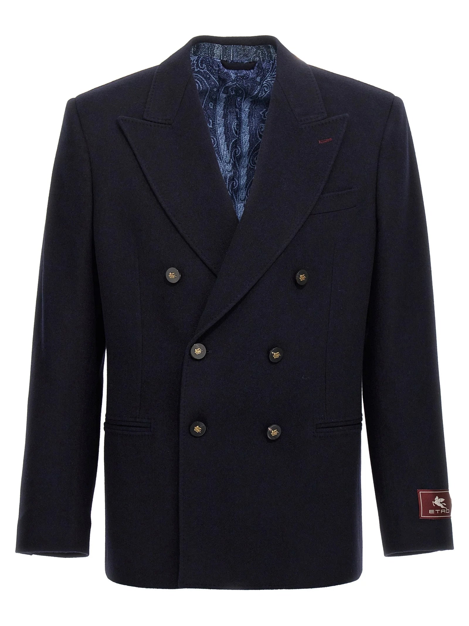 Etro Blue Cashmere Blazer