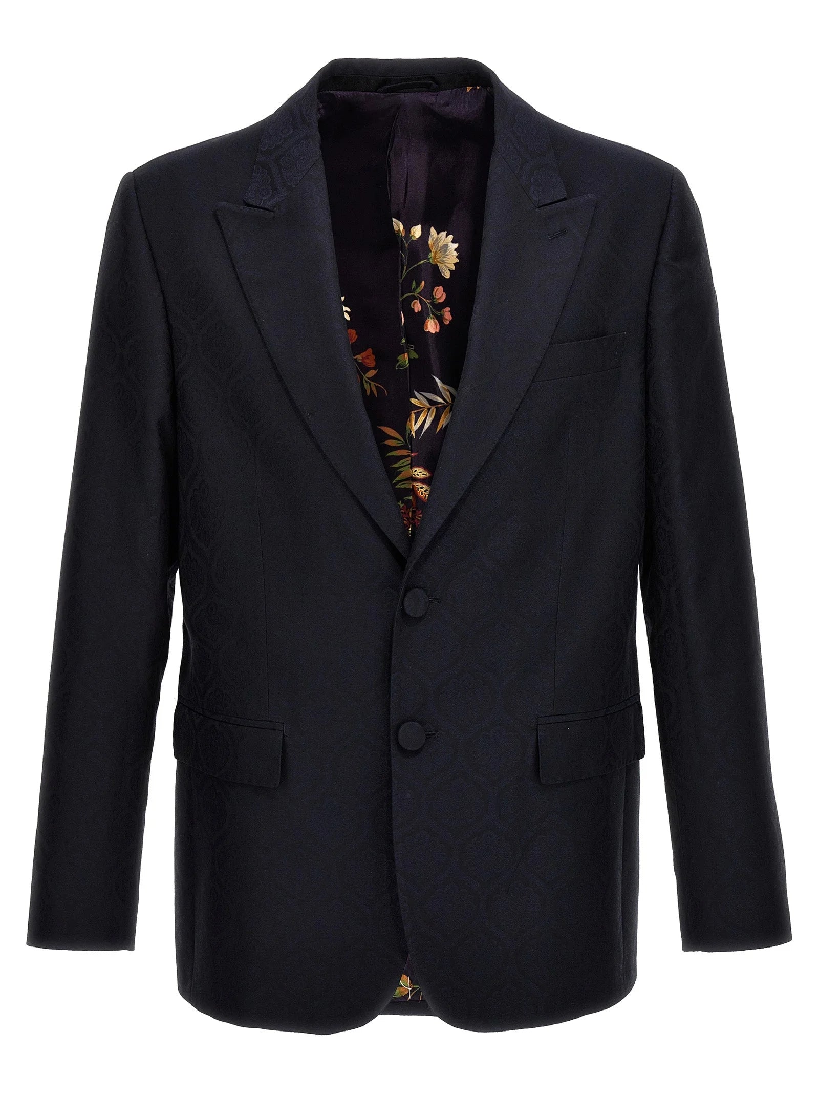 Etro Blue Cotton Blazer
