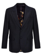 Etro Blue Cotton Blazer