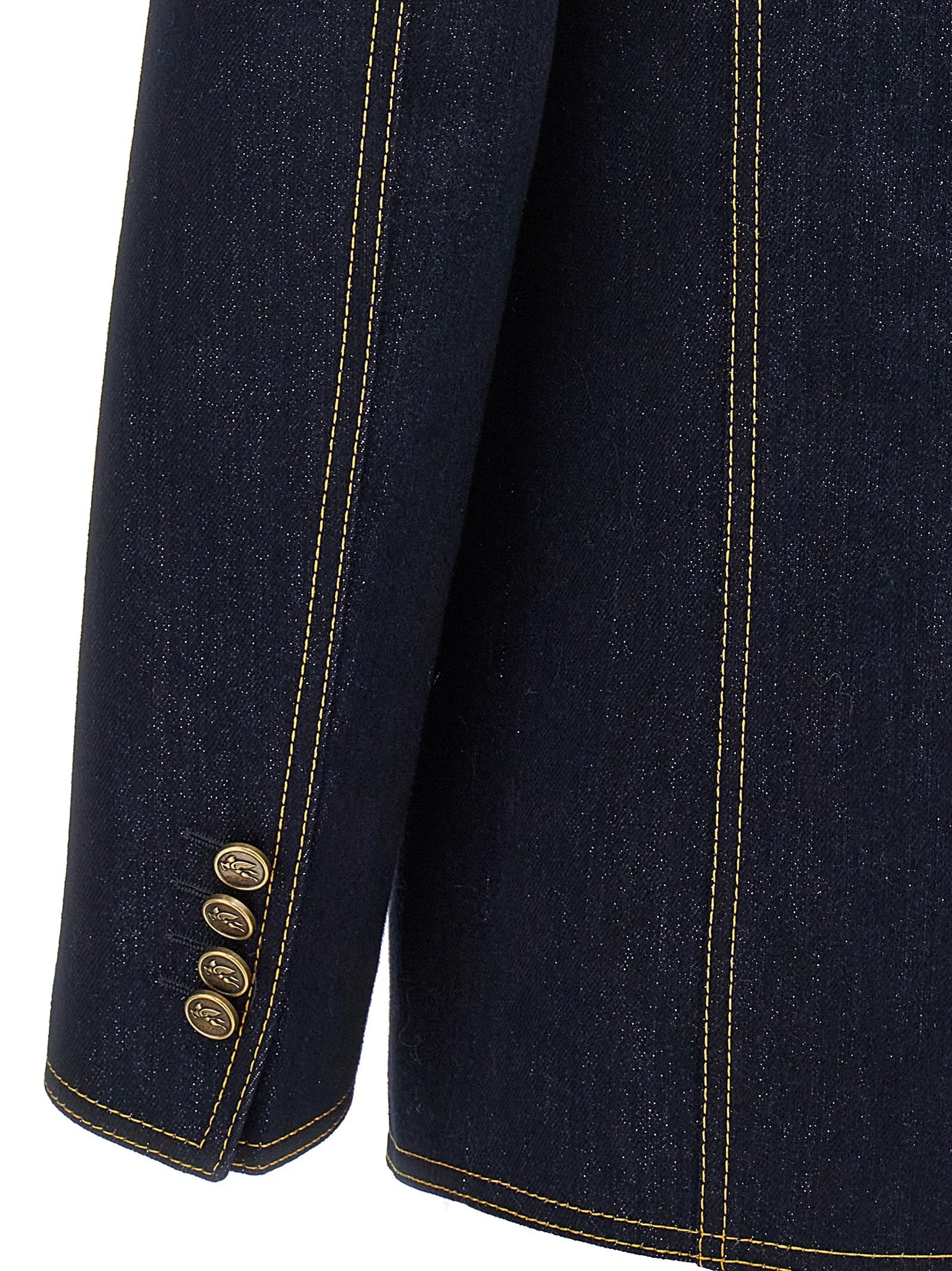 Etro Blue Cotton Blazer - IT38