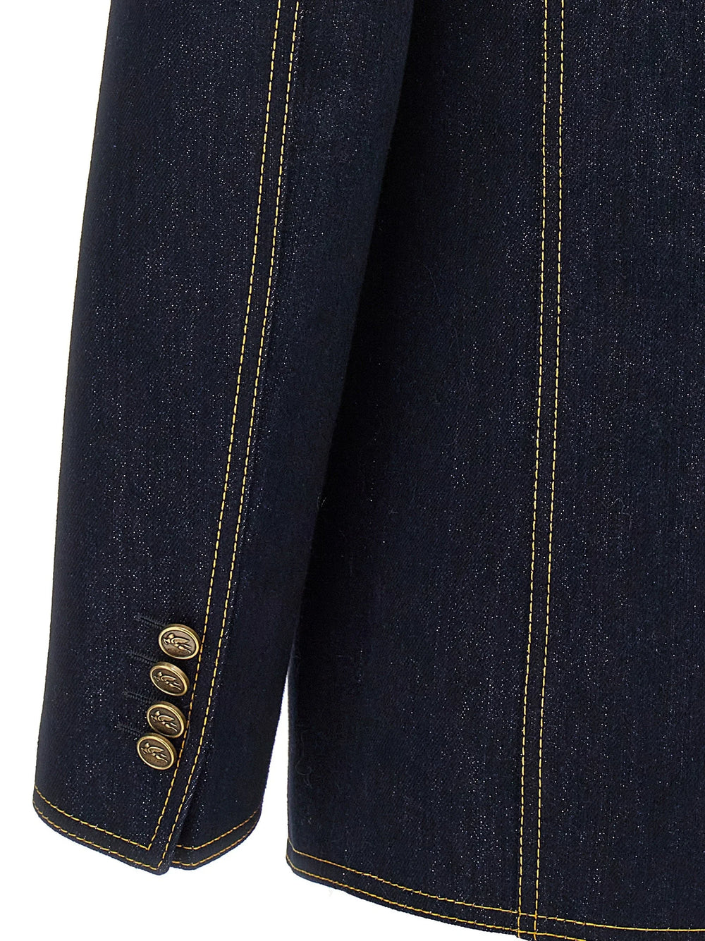Etro Blue Cotton Blazer - IT38