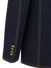Etro Blue Cotton Blazer - IT38