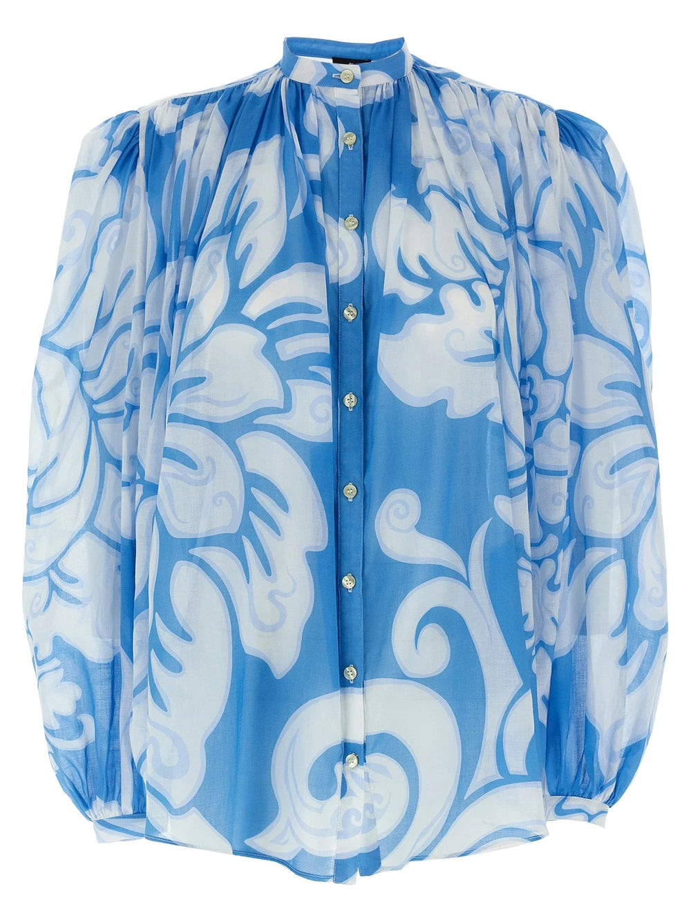 Etro Blue Cotton Blouse - IT46