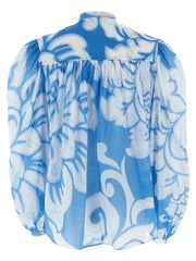 Etro Blue Cotton Blouse - IT46