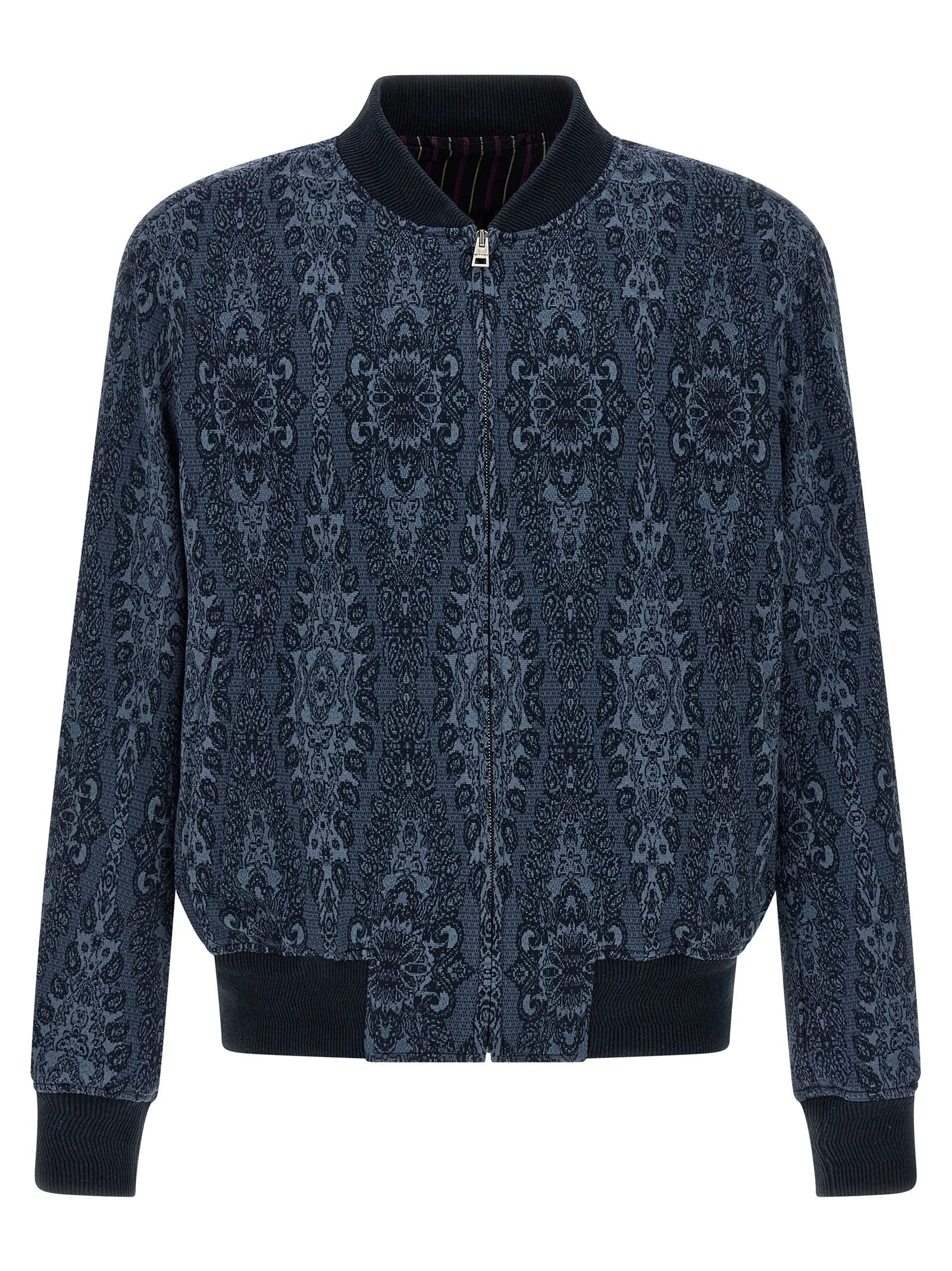 Etro Blue Cotton Bomber