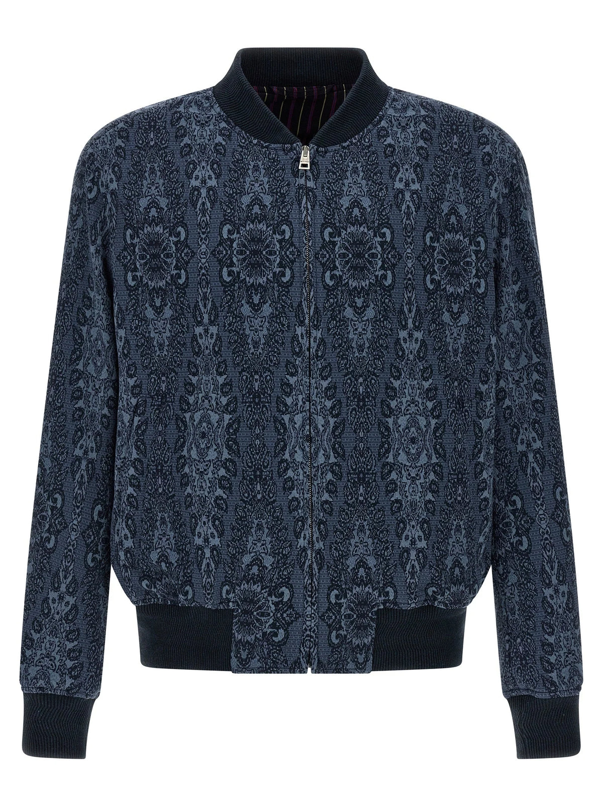 Etro Blue Cotton Bomber