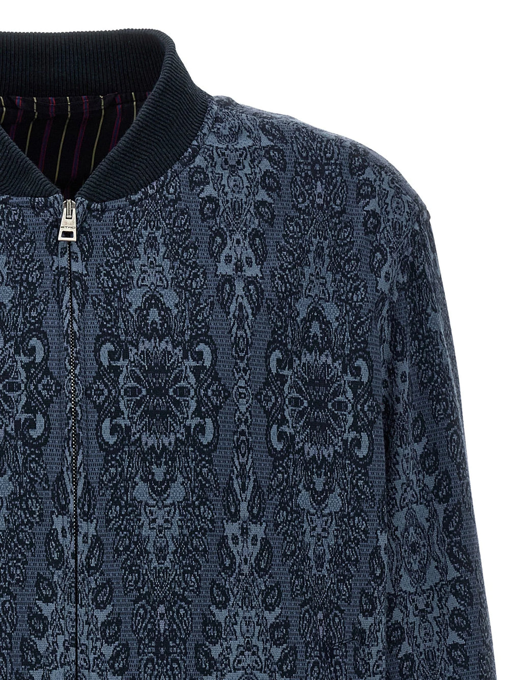 Etro Blue Cotton Bomber