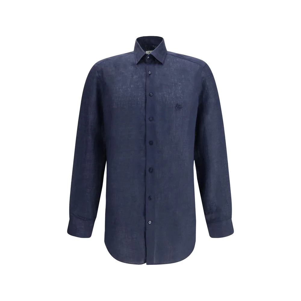 Etro Blue Denim Shirt