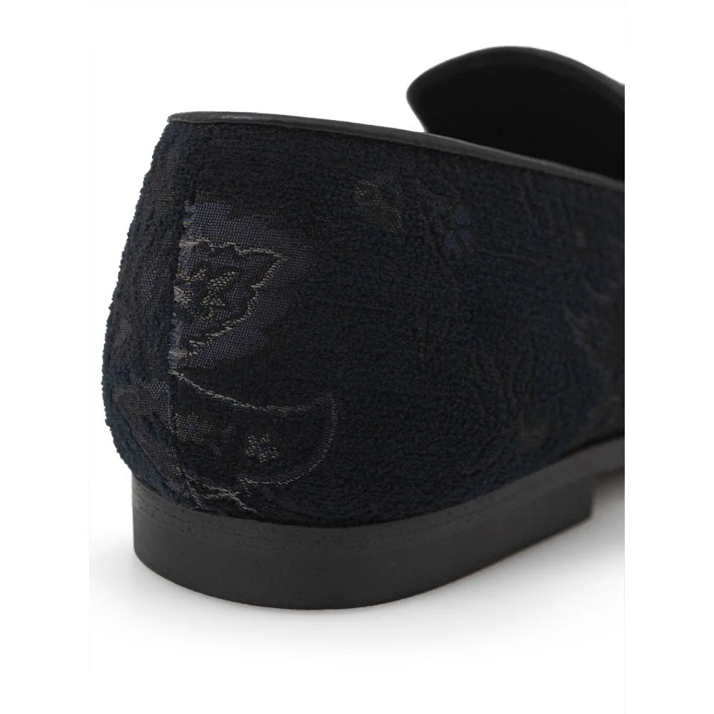 Etro Blue Leather Slip-On Loafer - Flats