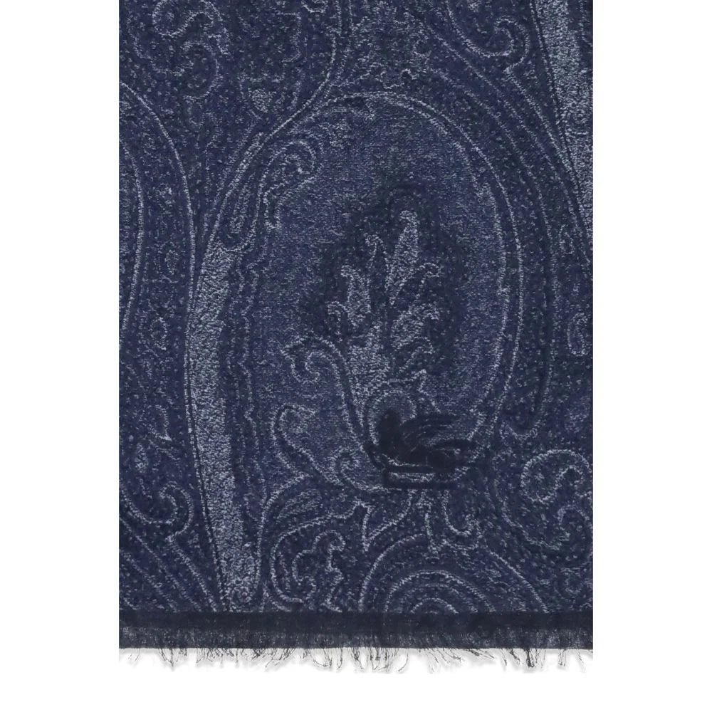 Sciarpa Etro in modal blu