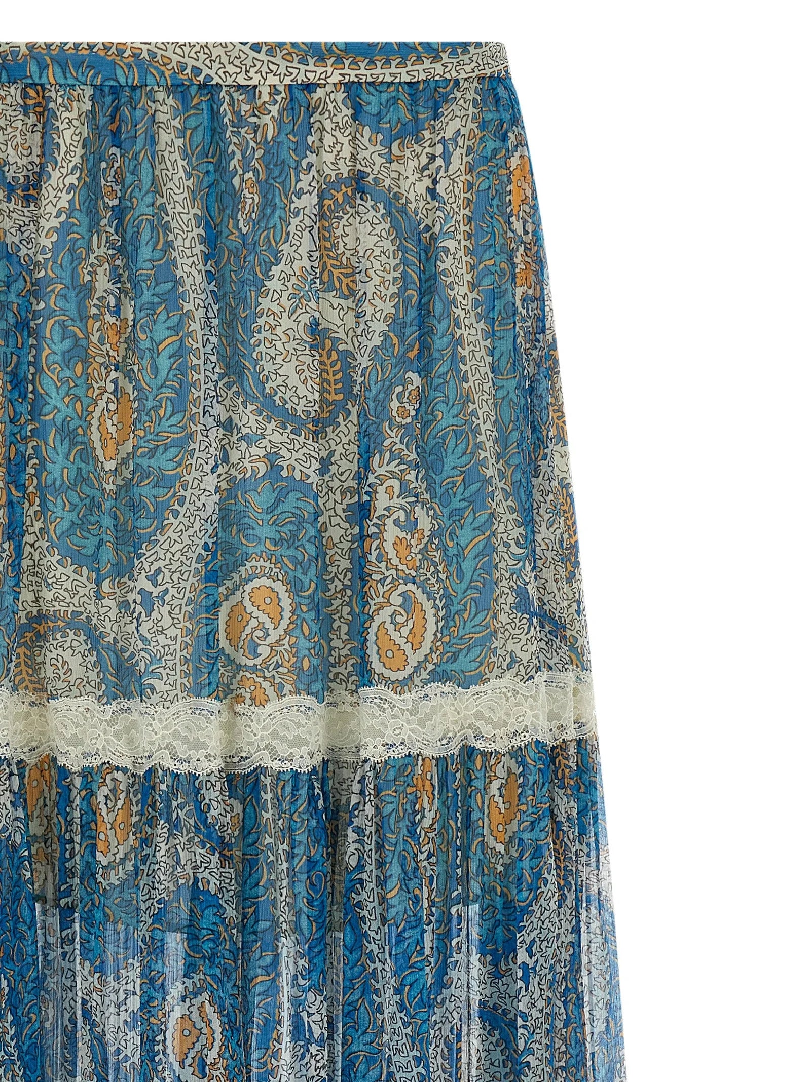 Etro Blue Silk Mini Skirt - IT42