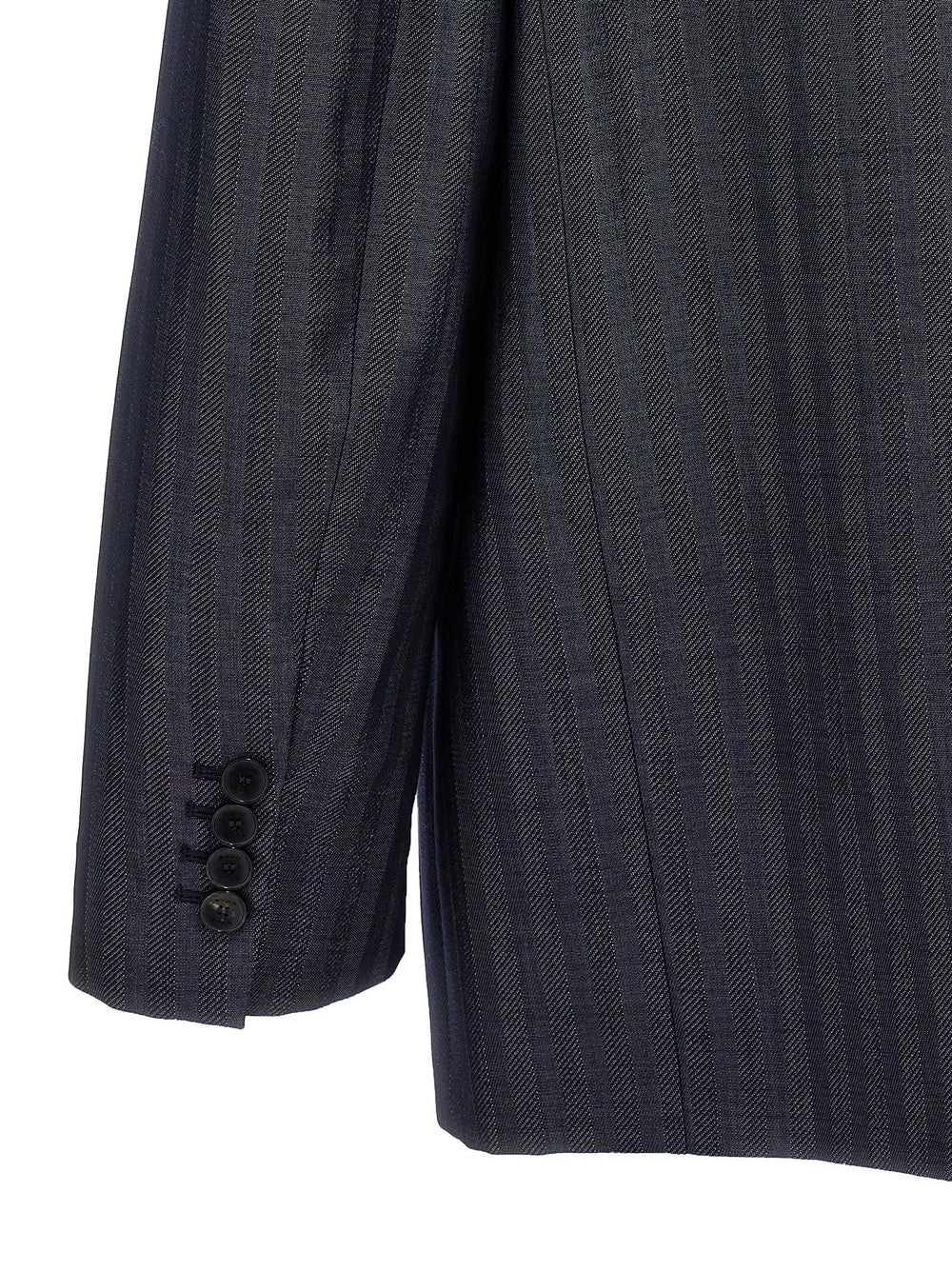 Etro Blue Wool Blazer - IT38