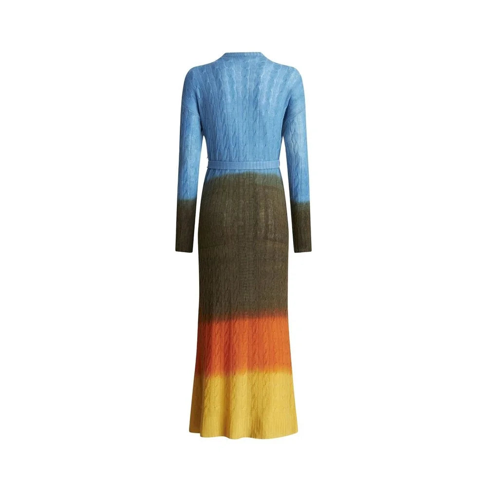 Etro Blue Wool Casual Dress - 42