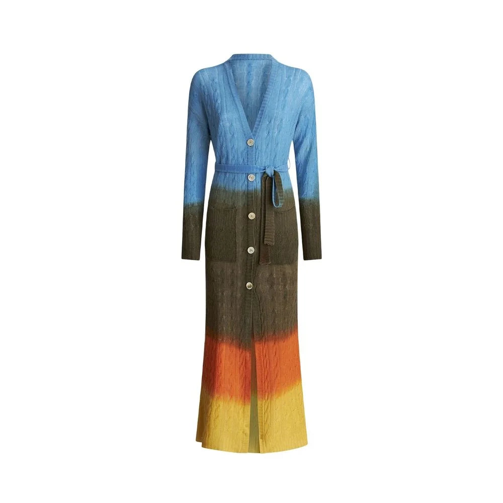 Etro Blue Wool Casual Dress - 42