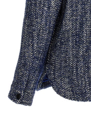 Etro Blue Wool Full-Length Jacket - L