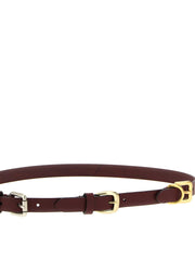 Etro Bordeaux Calfskin Belt