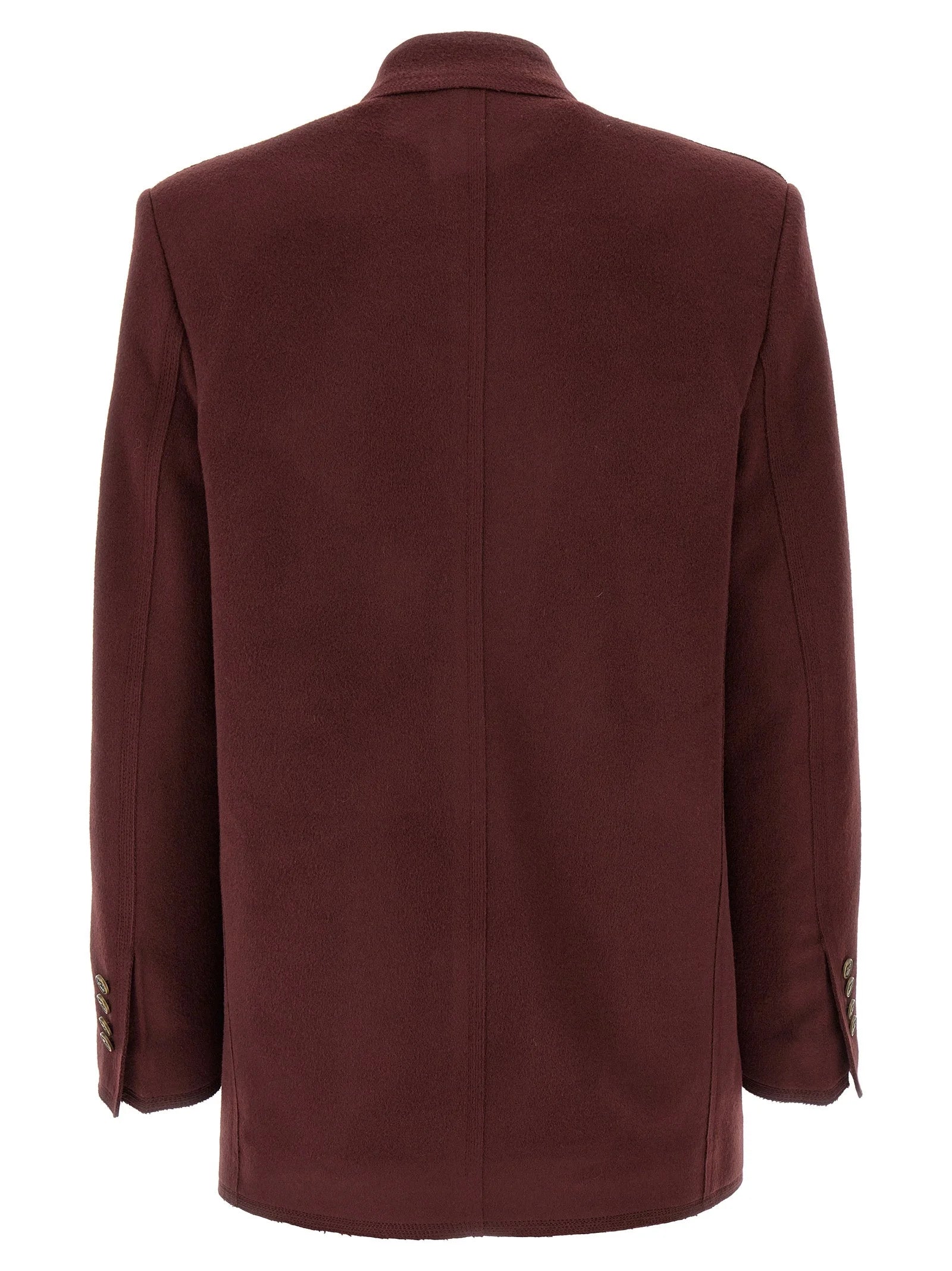 Etro Bordeaux Wool Blazer - IT36 | S