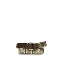 Etro Brown Calf Leather Bos Taurus Regular Belt - L