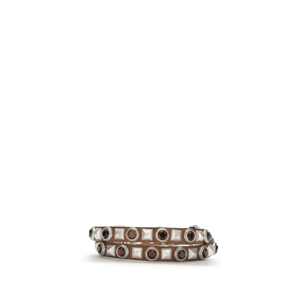 Etro Brown Calf Leather Bos Taurus Regular Belt - L