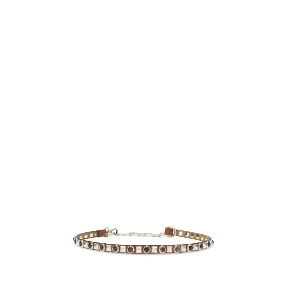 Etro Brown Calf Leather Bos Taurus Regular Belt - L