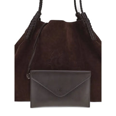 Etro Brown Calf Leather Bos Taurus Shoulder Bag - Shoulder Bags