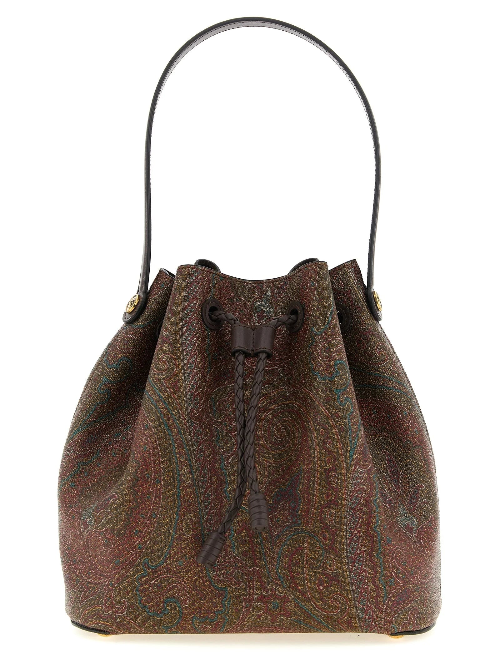 Etro Brown Cotton Handbag
