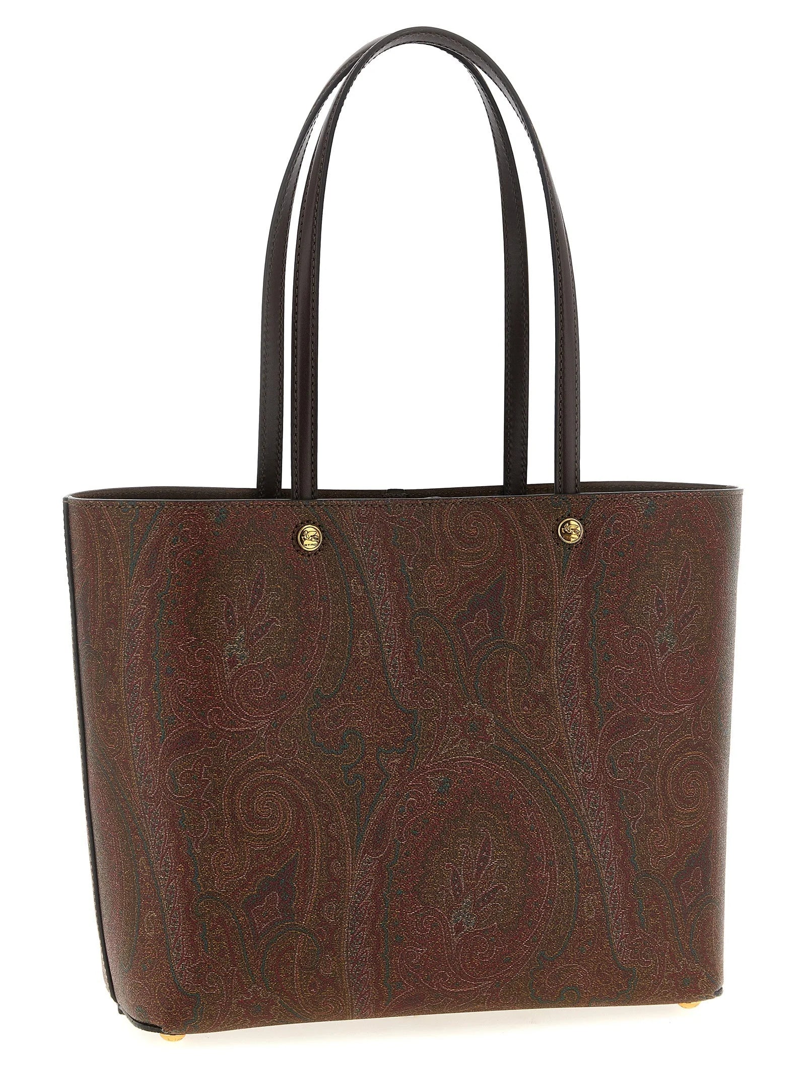 Etro Brown Cotton Tote Bag