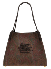 Etro Brown Cotton Tote Bag