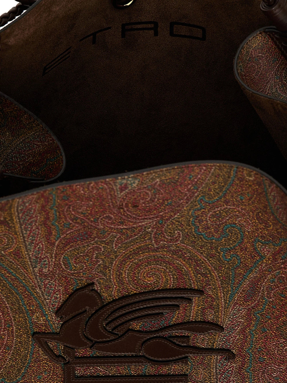Etro Brown Cotton Tote Bag
