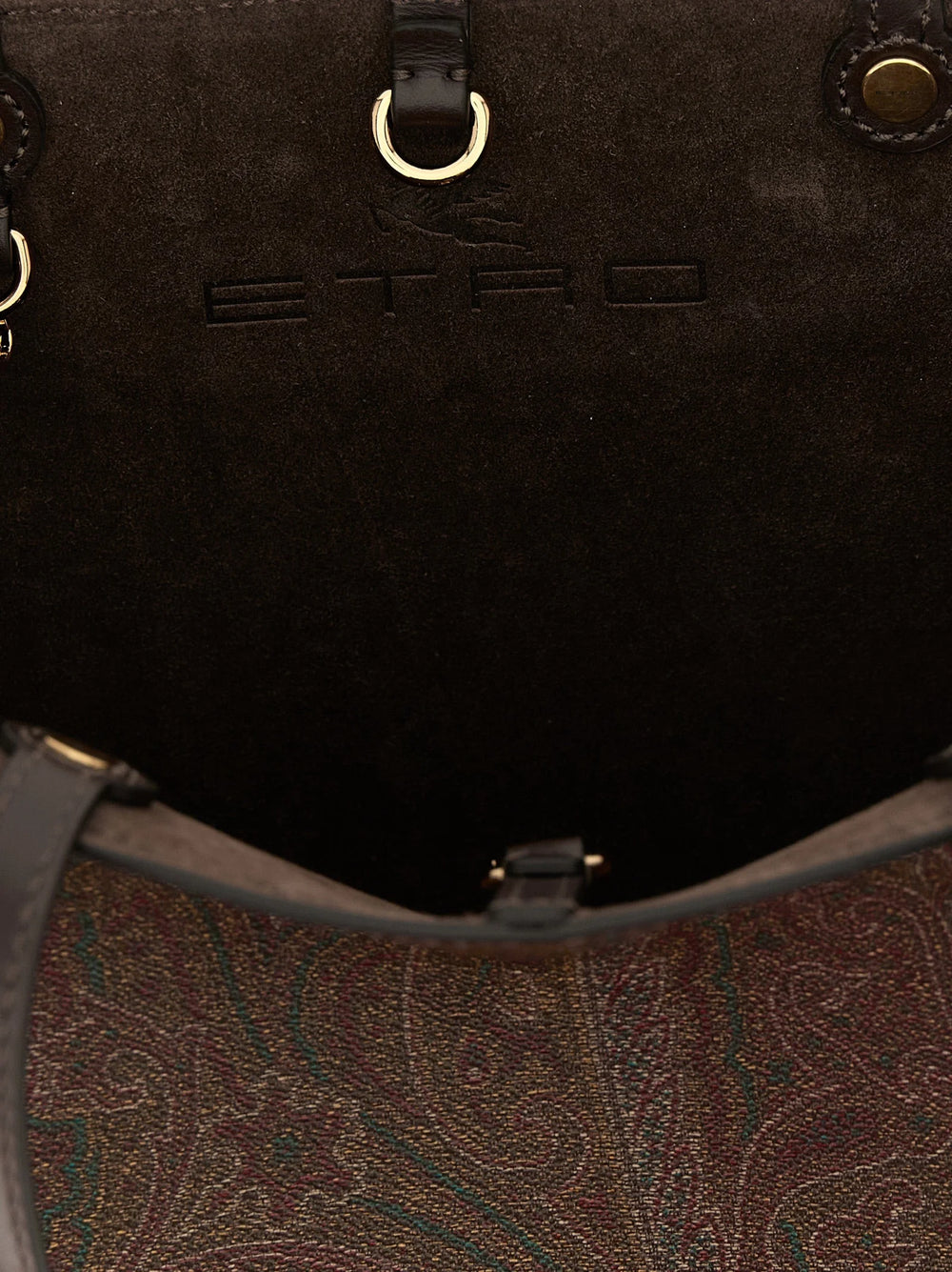 Etro Brown Cotton Tote Bag