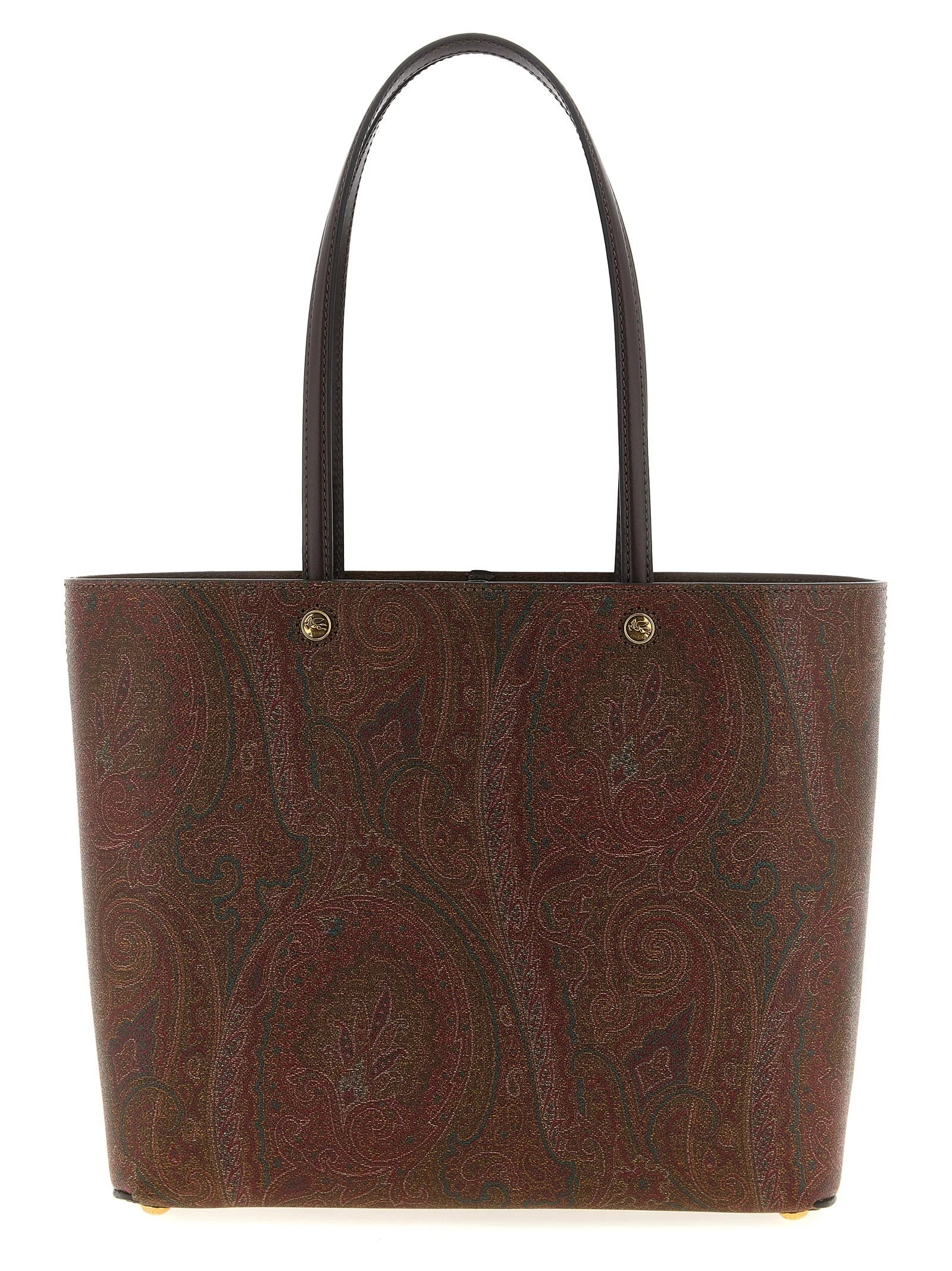 Etro Brown Cotton Tote Bag