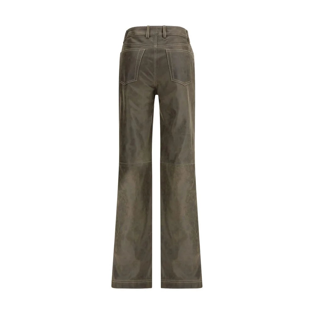 Etro Leather Pants - Trousers