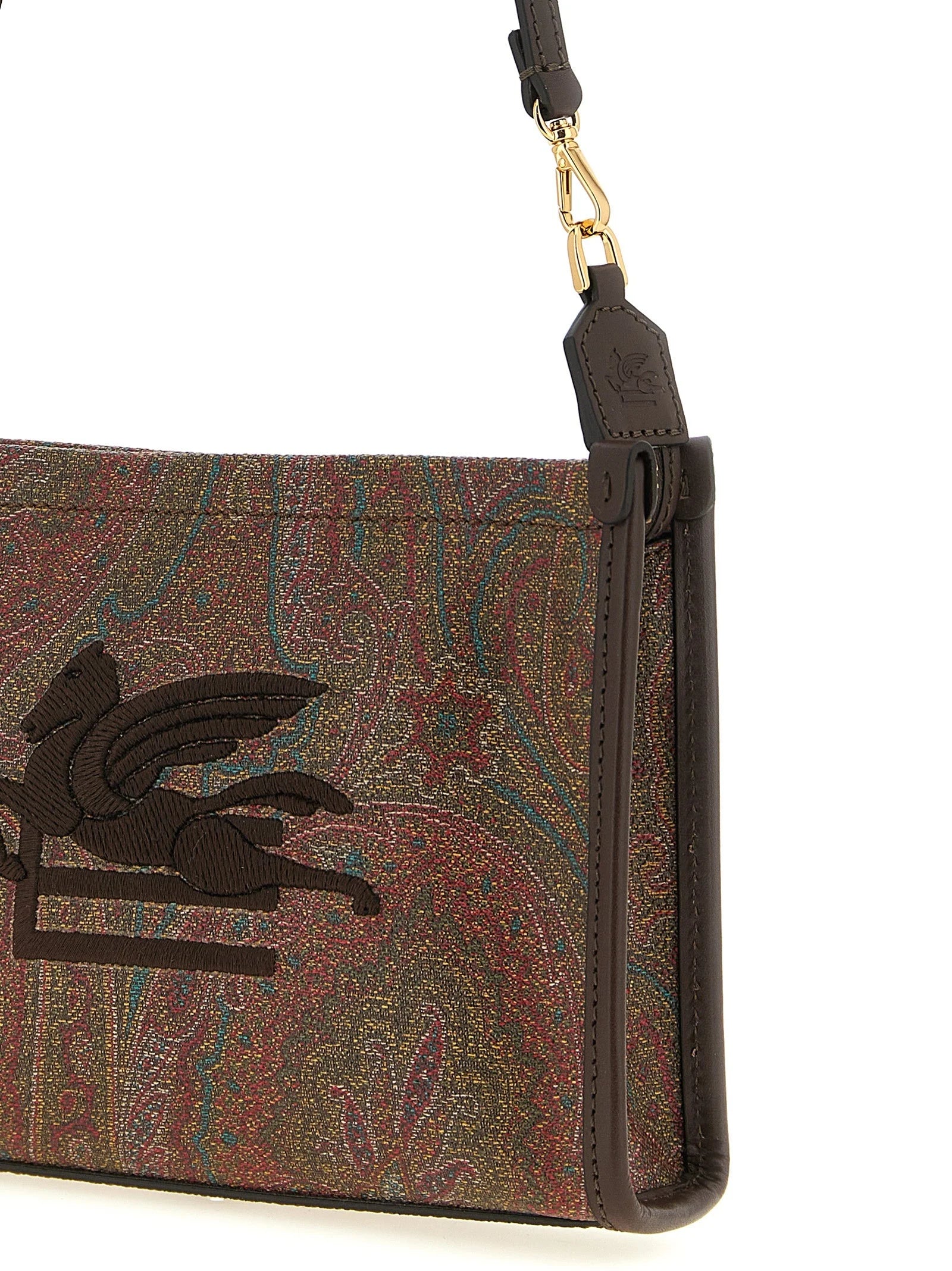 Etro Multicolor Cotton Clutch Bag