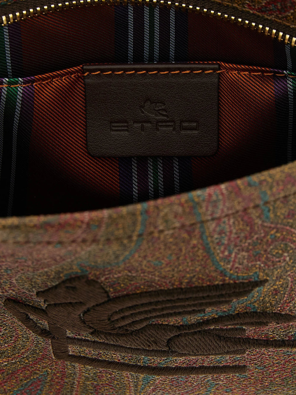 Etro Multicolor Cotton Clutch Bag