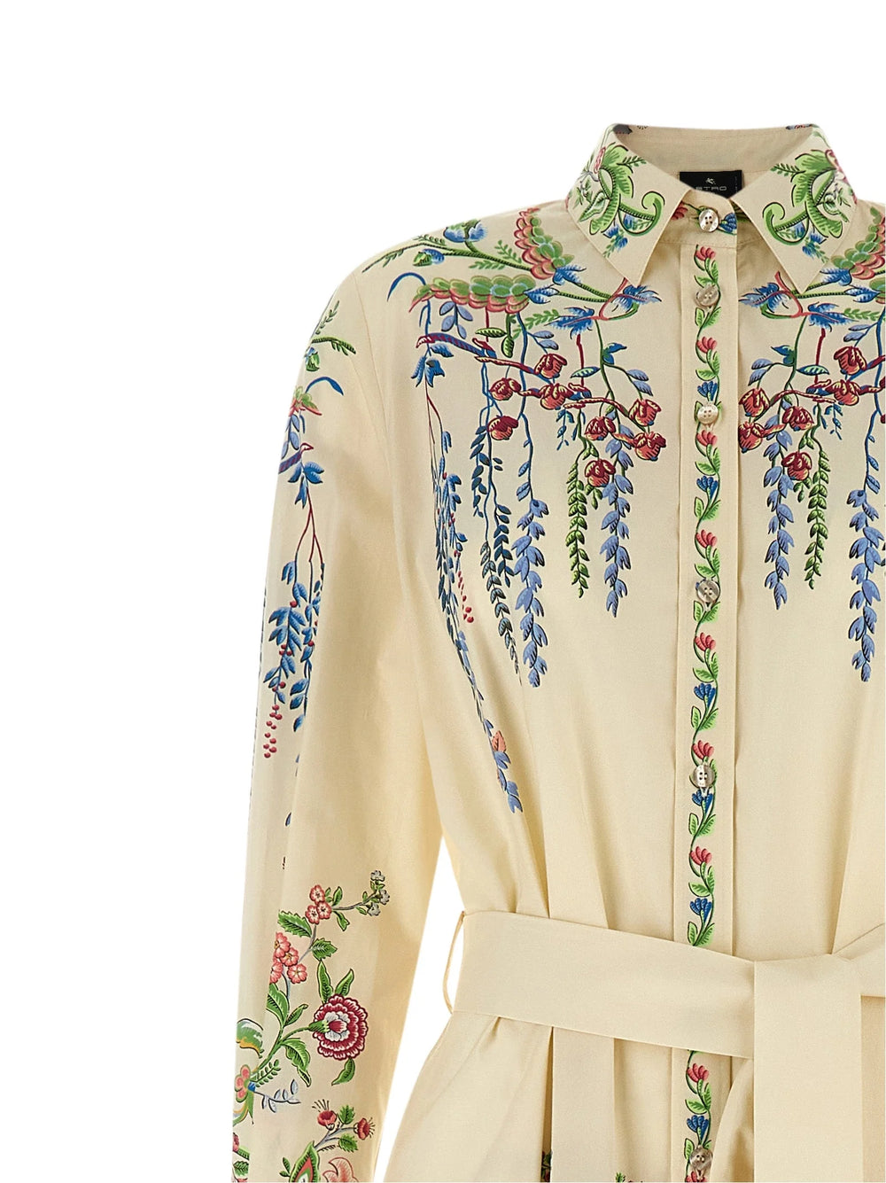 Etro Multicolor Cotton Long Dress - IT40