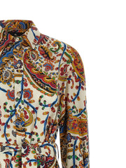 Etro Multicolor Cotton Midi Dress - IT46