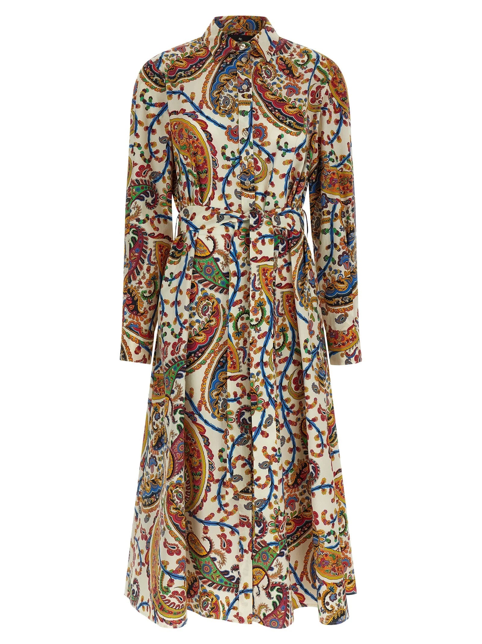 Etro Multicolor Cotton Midi Dress - IT46