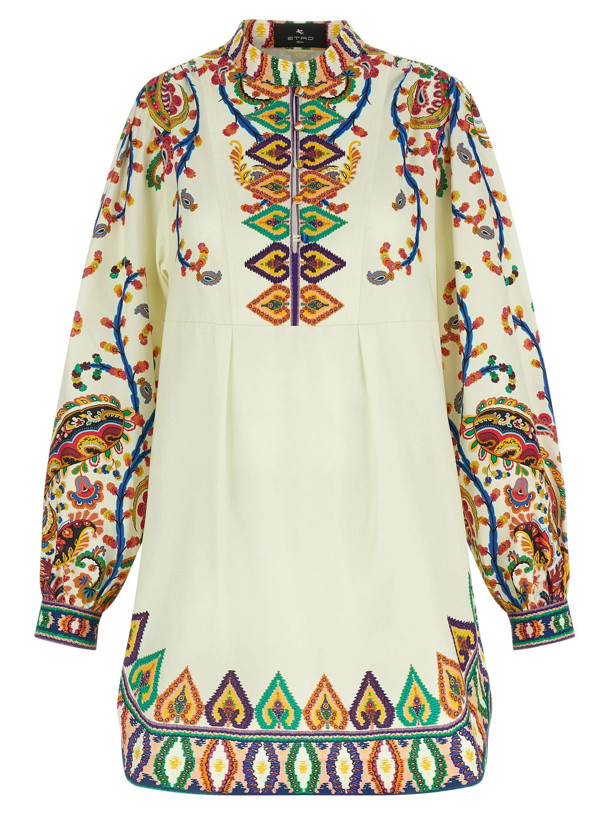 Etro Multicolor Cotton Short Dress