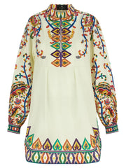 Etro Multicolor Cotton Short Dress