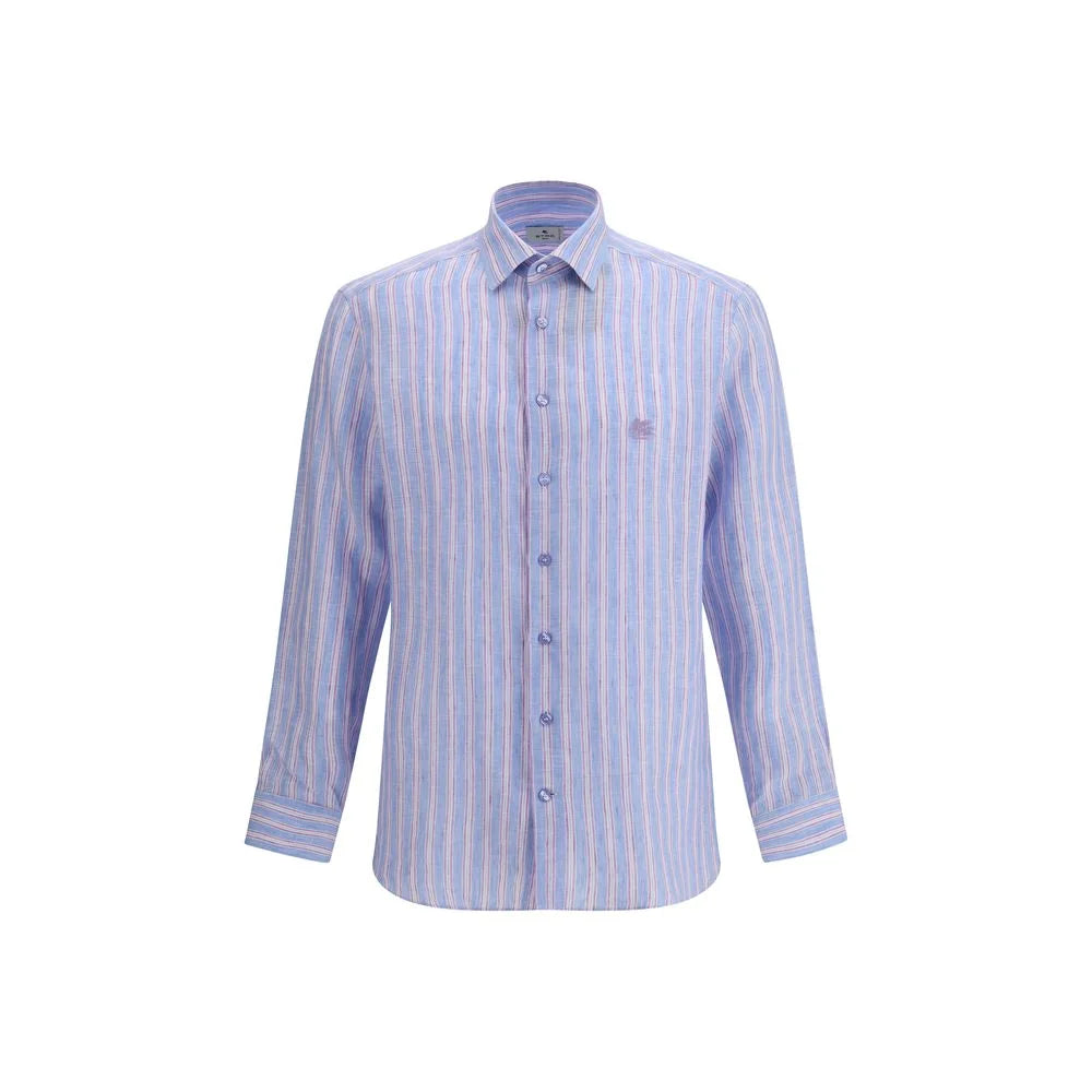 Etro Multicolor Linen Pattern Shirt