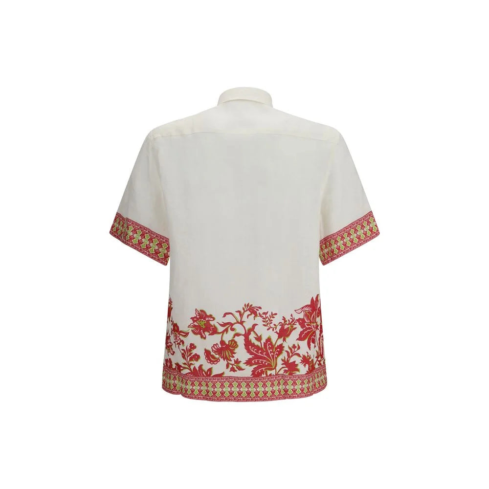 Etro Multicolor Linen Pattern Shirt