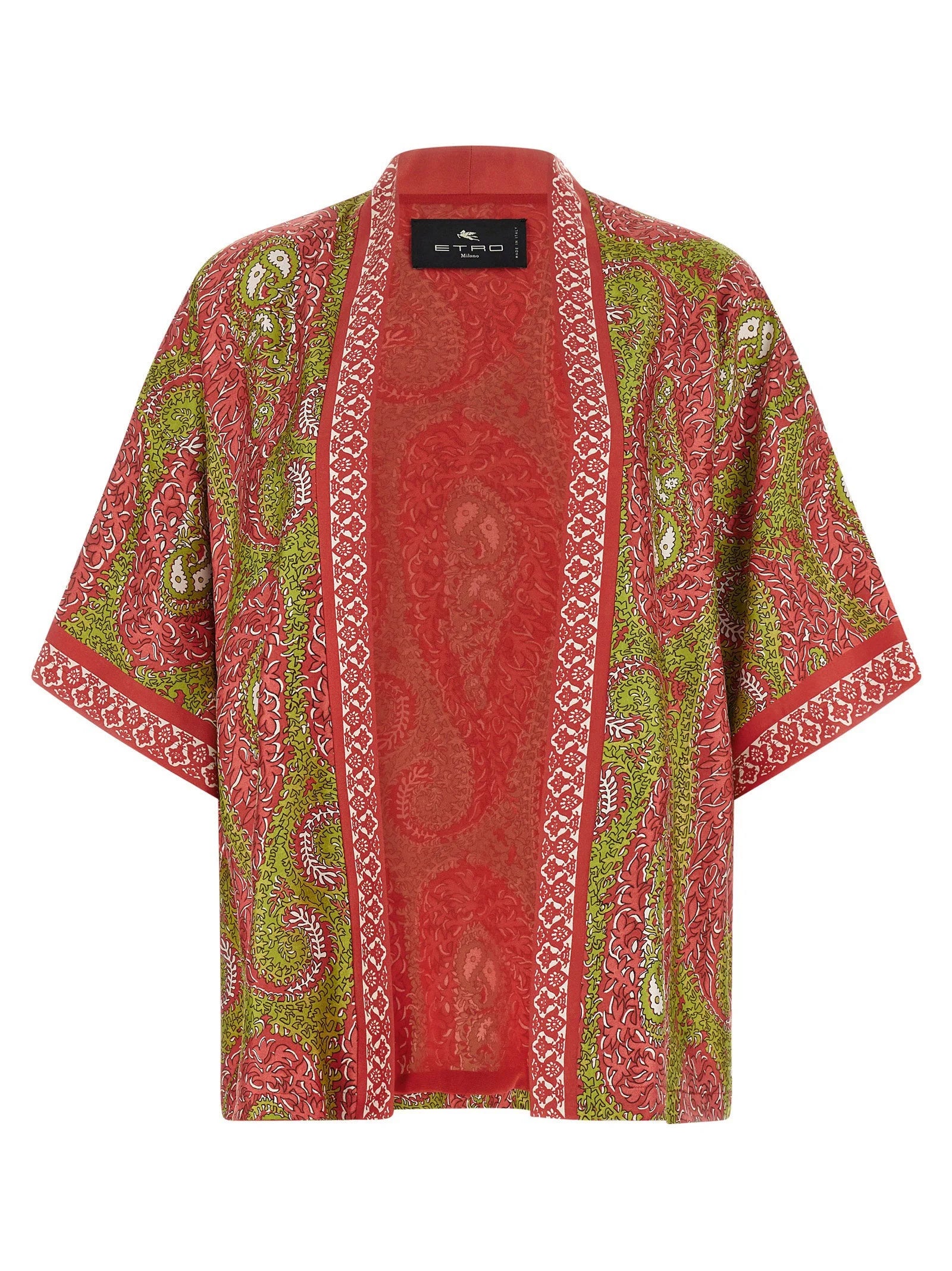 Etro Multicolor Silk Cardigan