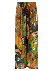 Etro Multicolor Silk Casual Pants - IT42