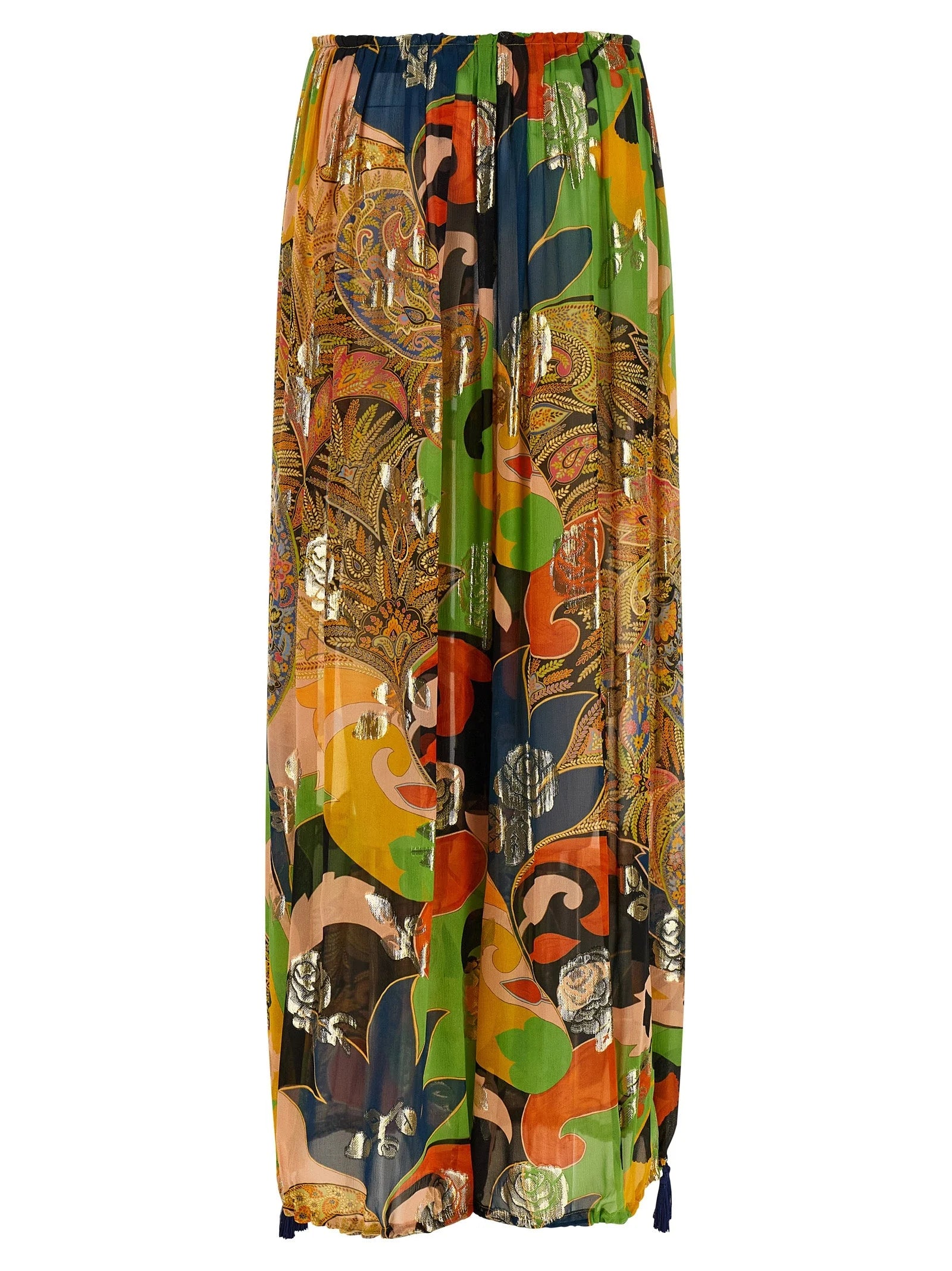 Etro Multicolor Silk Casual Pants - IT42