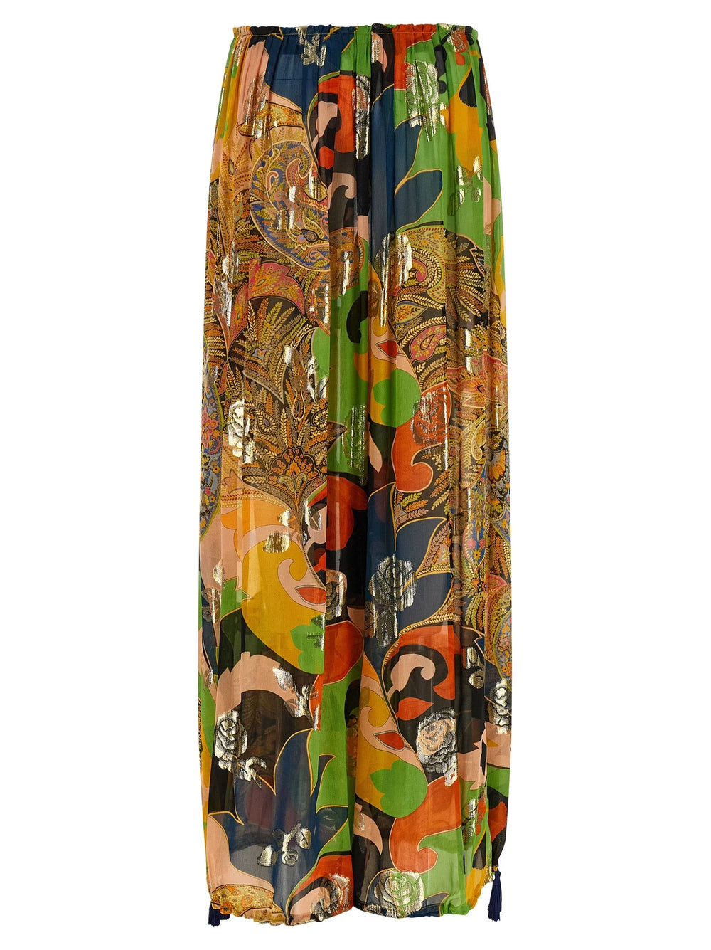 Etro Multicolor Silk Casual Pants - IT42