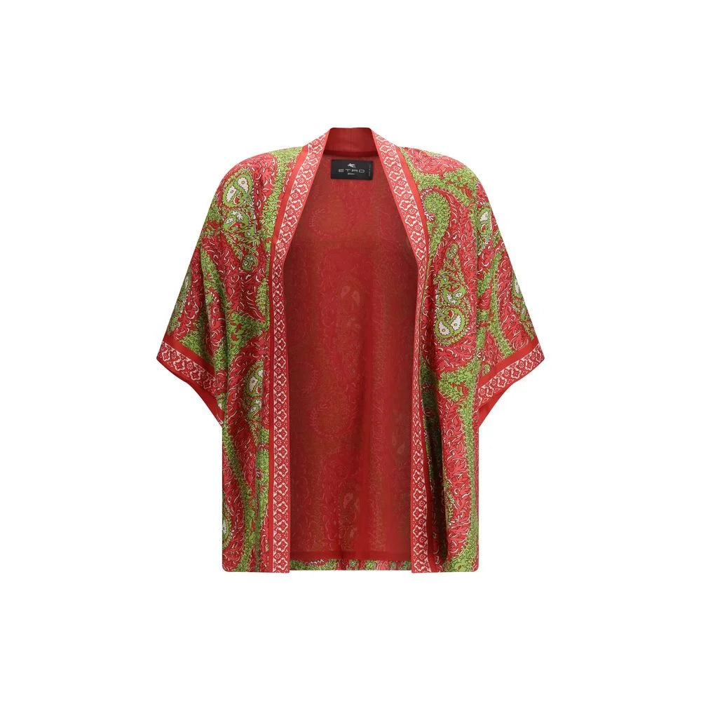 Etro Multicolor Silk Cloacks - L