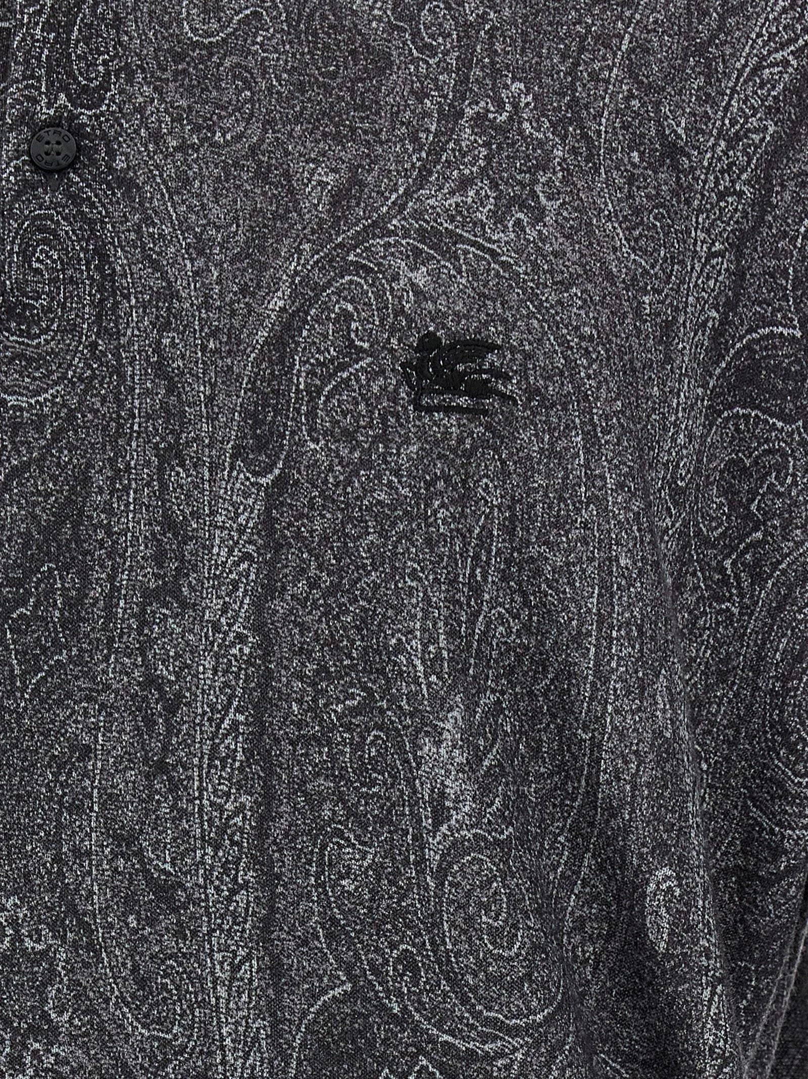 Etro Multicolor Silk Polo Shirt