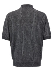 Etro Multicolor Silk Polo Shirt